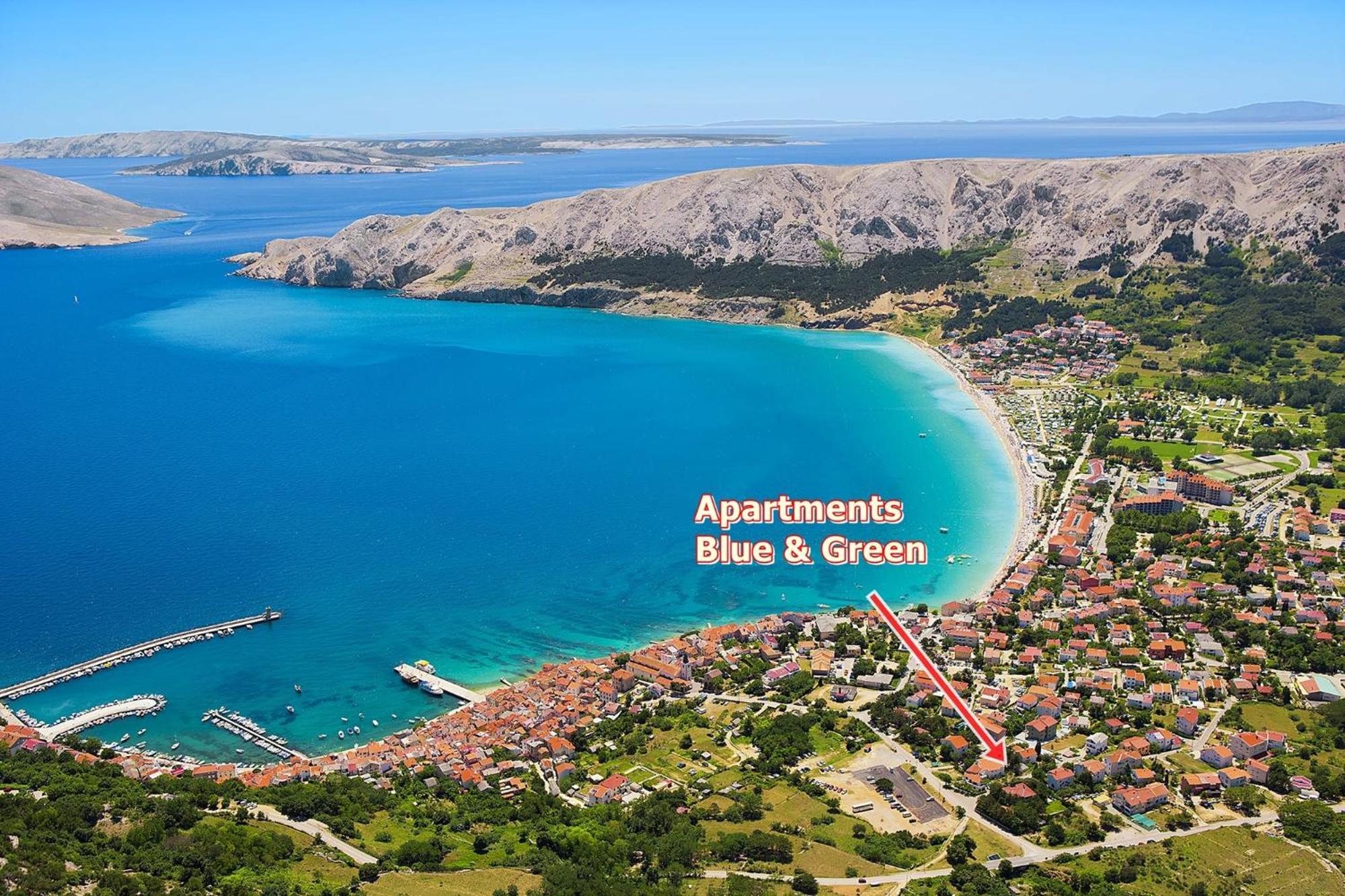 Apartments Blue And Green With Balcony Baška Buitenkant foto